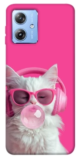Чехол на Motorola Moto G84 Pink kitty фото 1 из 1