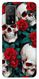 Чохол на Xiaomi Mi 10T skull and rose фото 1 з 1