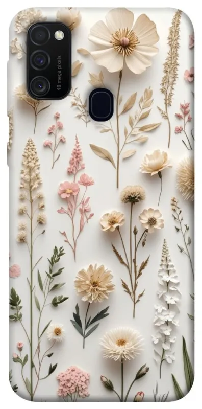 Чехол на Samsung Galaxy M30s / M21 Floral design ver.1 фото 1 из 1