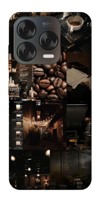 Чехол на ZTE Blade V70 Design Coffee collage ver.1 фото 1 из 2