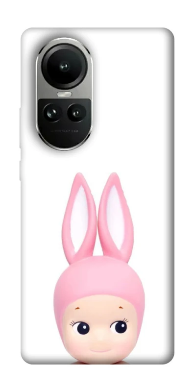 Чехол на Oppo Reno 10 Minimal Bunny Peek фото 2 из 2