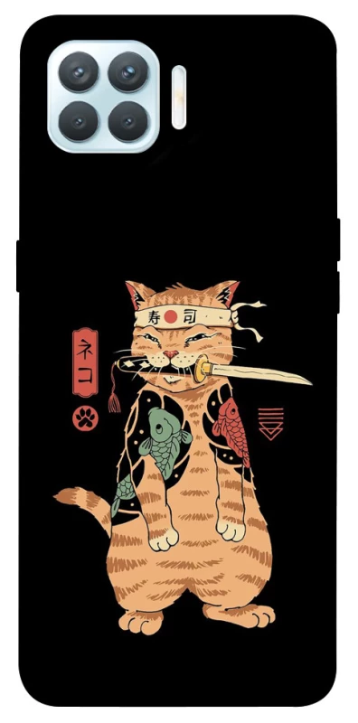 Чохол на Oppo F17 Pro Кіт-самурай фото 1 з 1