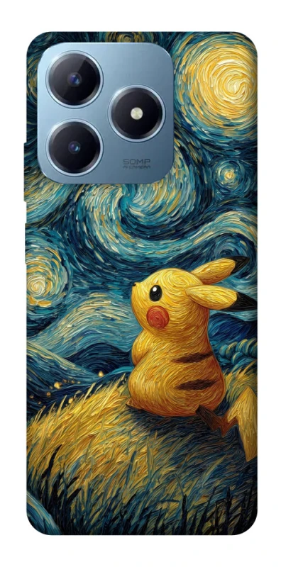 Чохол на Realme C63 Pikachu and Van Gogh фото 1 з 1