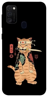 Чохол на Samsung Galaxy M30s / M21 Кіт-самурай фото 1 з 1