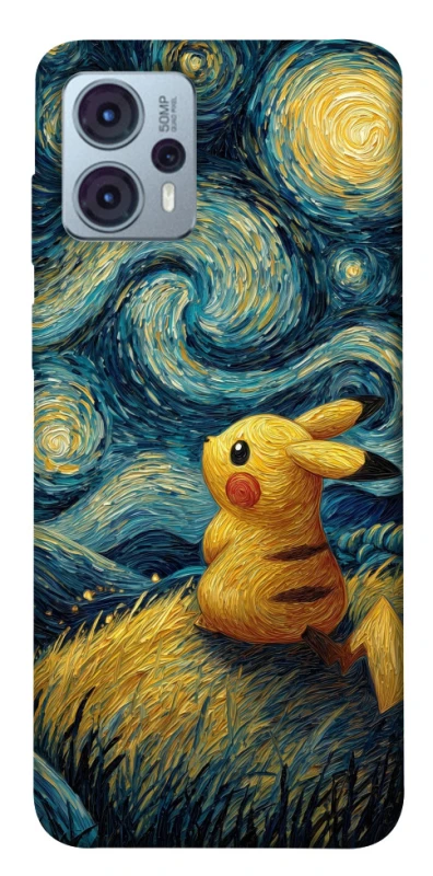 Чохол на Motorola Moto G23 Pikachu and Van Gogh фото 1 з 1