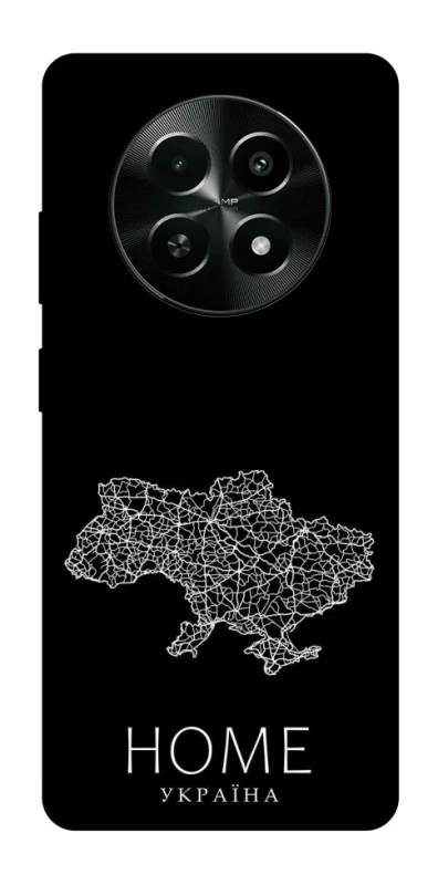 Чехол на Realme Narzo 70x Ukraine black map фото 1 из 1