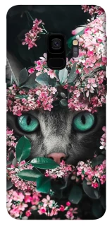 Чохол на Samsung Galaxy S9 Кіт в квітах фото 1 з 1