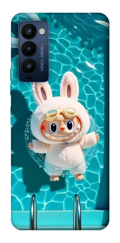 Чехол на TECNO Camon 18 Pro Labubu in the pool ver.2 фото 1 из 1