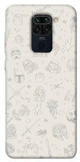 Чехол на Xiaomi Redmi Note 9 / Redmi 10X Star Wars background ver.1 фото 1 из 1