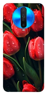 Чохол на Xiaomi Redmi K30 Червоні тюльпани фото 1 з 1