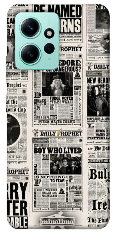 Чехол на Xiaomi Redmi Note 12 4G Harry Potter newspaper фото 1 из 1
