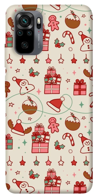 Чехол на Xiaomi Redmi Note 10 / Note 10s Новогодний v14 фото 1 из 1
