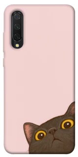Чохол на Xiaomi Mi CC9 / Mi 9 Lite Peeping cat фото 1 з 1