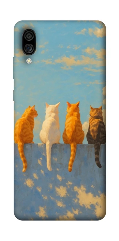 Чехол на ZTE Blade A5 (2020) cats on wall фото 1 Чехол на ZTE Blade A5 (2020) cats on wall фото 1 из 1