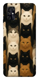 Чохол на ZTE Blade V2020 Smart Colorful Cat Collage фото 1 Чохол на ZTE Blade V2020 Smart Colorful Cat Collage фото 1 з 1