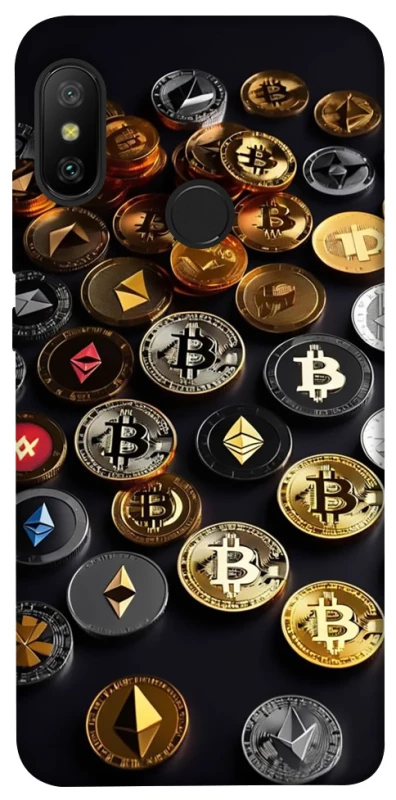 Чохол на Xiaomi Mi A2 Lite / Xiaomi Redmi 6 Pro Many coins фото 1 з 1