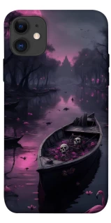 Чехол на Apple iPhone 11 (6.1") Boat and flamingo фото 1 из 1