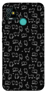 Чохол на TECNO POP 5 Black Cats фото 1 Чохол на TECNO POP 5 Black Cats фото 1 з 1