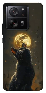 Чохол на Xiaomi 13T Pro Кіт під місяцем v2 фото 1 з 1