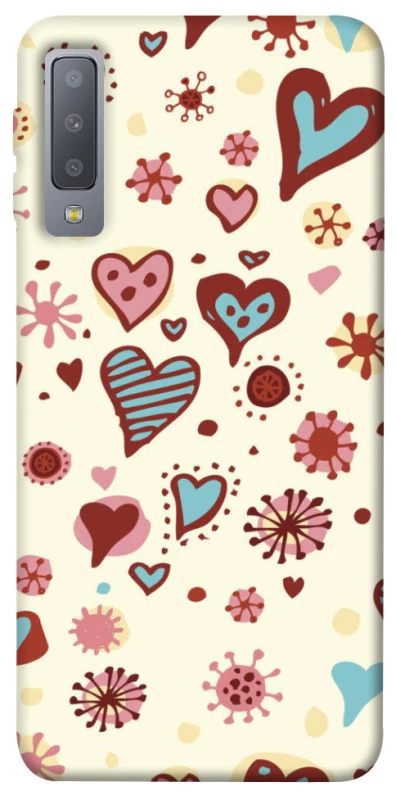 Чохол на Samsung A750 Galaxy A7 (2018) Pretty hearts фото 1 з 1
