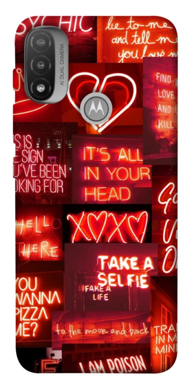 Чохол на Motorola Moto E20 Love collage ver.7 фото 1 з 1