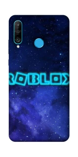 Чехол на Huawei P30 lite Roblox Space Logo Blue фото 1 из 1