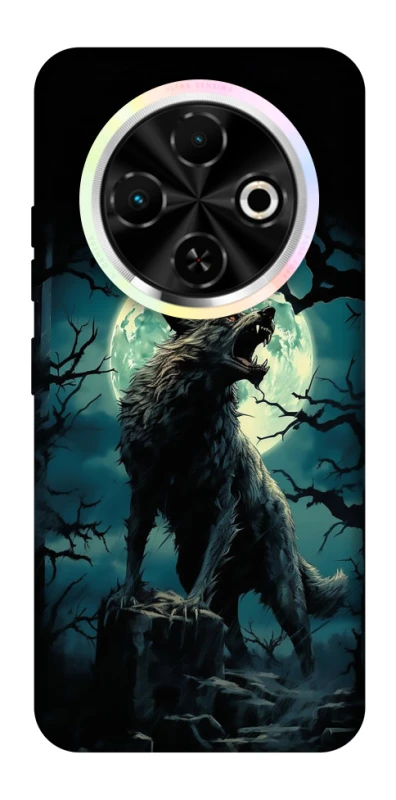 Чохол на TECNO Spark 30C Вовк під місяцем фото 1 з 1