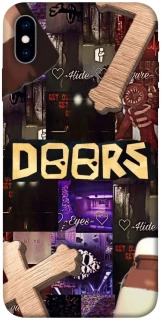 Чехол на Apple iPhone X (5.8") Roblox doors dark mode фото 1 из 1