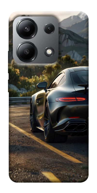 Чехол на Xiaomi Redmi Note 13 4G Car in the mountains фото 1 из 1