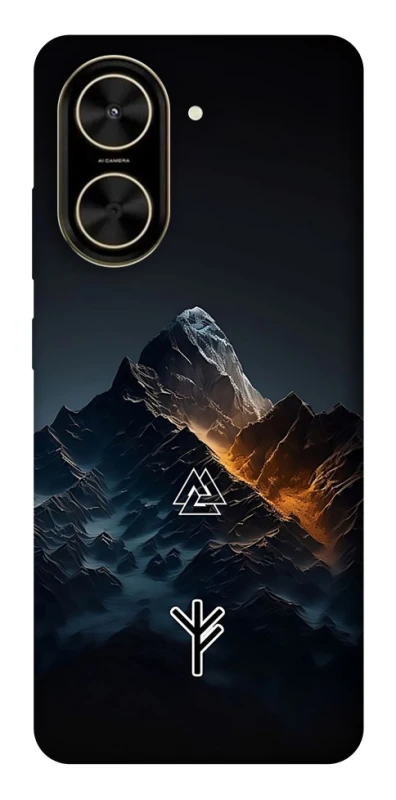 Чехол на Xiaomi Poco C71 Руны в горах фото 1 из 1