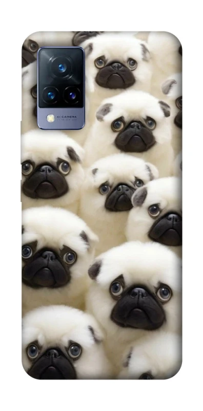 Чохол на Vivo V21 Doggy Pug Love фото 1 з 1