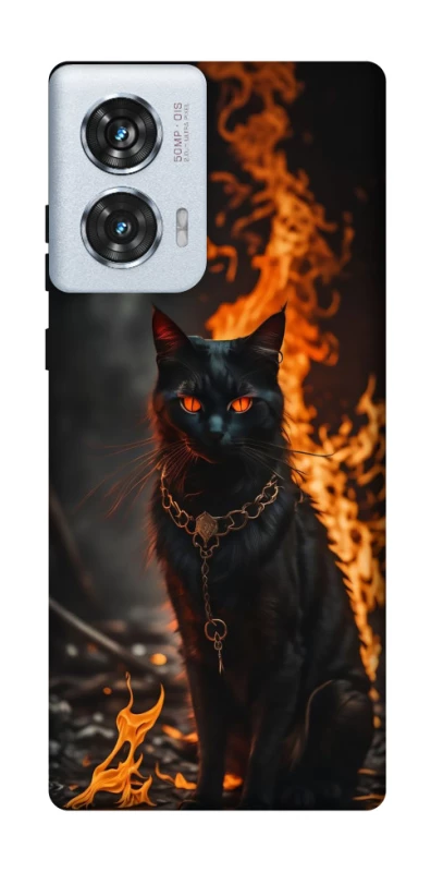 Чохол на Motorola Edge 50 Fusion Вогняний кіт фото 1 з 1