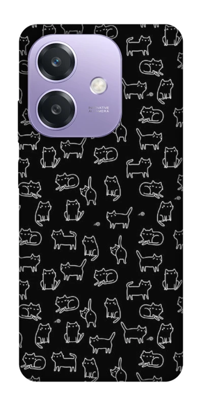 Чохол на Oppo A3 4G Black Cats фото 1 Чохол на Oppo A3 4G Black Cats фото 1 з 1