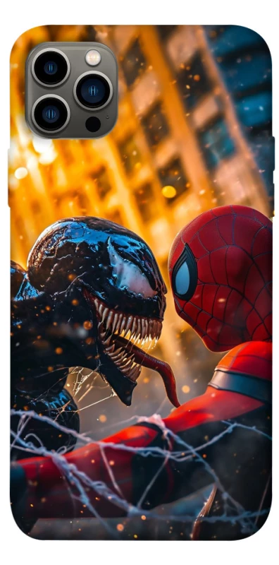 Чохол на Apple iPhone 12 Pro (6.1") Venom vs Spiderman фото 1 з 1