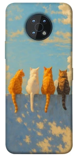 Чехол на Nokia G50 cats on wall фото 1 Чехол на Nokia G50 cats on wall фото 1 из 1