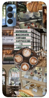 Чехол на TECNO Spark 8P Coffee collage ver.5 фото 1 из 1