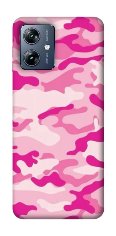Чехол на Motorola Moto G54 Power camouflage pink фото 1 из 1