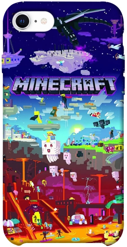 Чехол на Apple iPhone SE (2020) Minecraft world фото 1 из 1