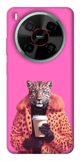 Чохол на ZTE Nubia V70 Max Леопард з кавою фото 1 з 1