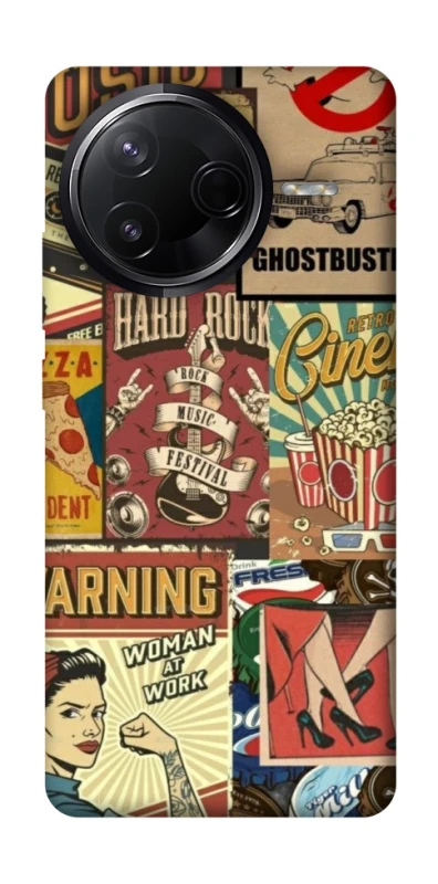 Чохол на Infinix Note 50 Pro Retro collage ver.2 фото 1 з 1