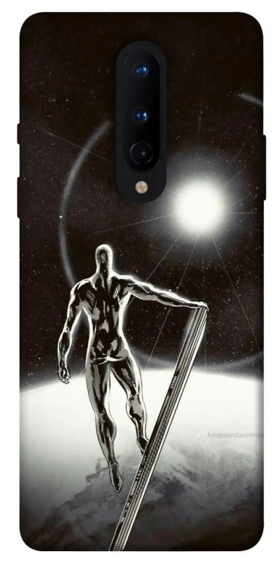 Чехол на OnePlus 8 Серебряный сёрфер фото 1 из 1