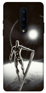 Чехол на OnePlus 8 Серебряный сёрфер фото 1 из 1