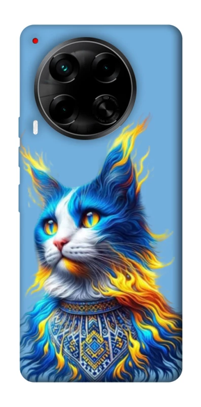 Чехол на TECNO Camon 30 (CL6) Кот патриот фото 1 из 1