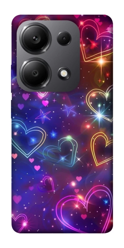 Чохол на Xiaomi Redmi Note 13 Pro 4G Drawn hearts фото 1 з 1