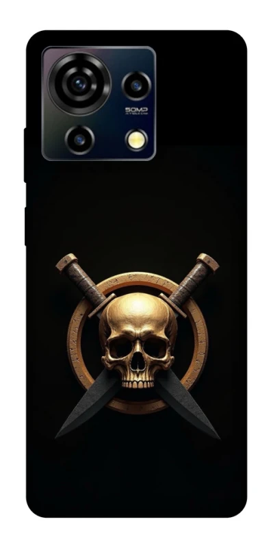 Чехол на ZTE Blade V50 Vita Golden Skull фото 1 из 1