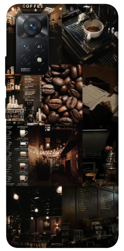 Чехол на Xiaomi Redmi Note 11 Pro 4G/5G Coffee collage ver.1 фото 1 из 1