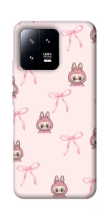 Чохол на Xiaomi 13 Pink bows and Labubus фото 1 Чохол на Xiaomi 13 Pink bows and Labubus фото 1 з 1