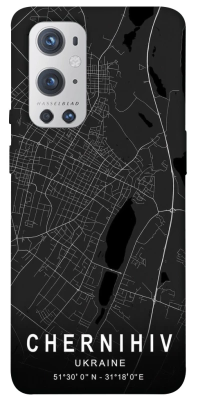 Чехол на OnePlus 9 Pro Chernihiv map фото 1 из 1