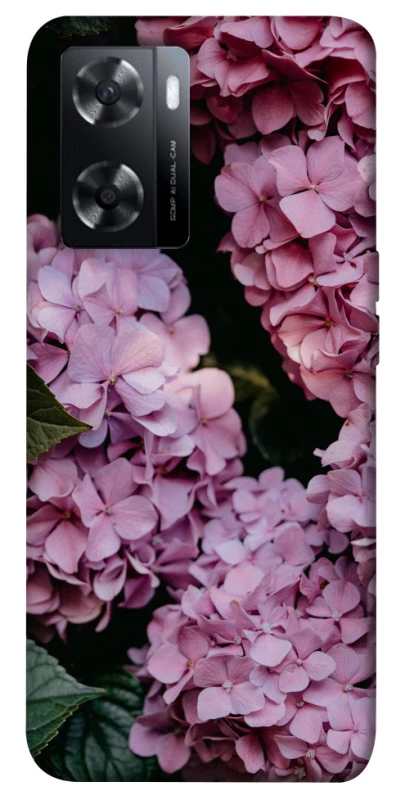 Чохол на Oppo A57s Рожеві гартензії фото 1 з 1