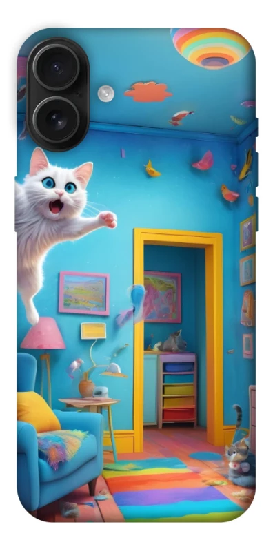 Чохол на Apple iPhone 16 Plus crazy cat фото 1 з 1